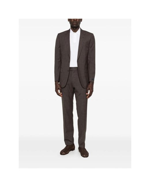 Beckham X Boss Gray X Beckham Button Trousers for men