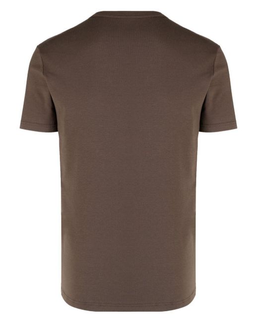 Tom Ford Brown V-neck Short-sleeve T-shirt for men