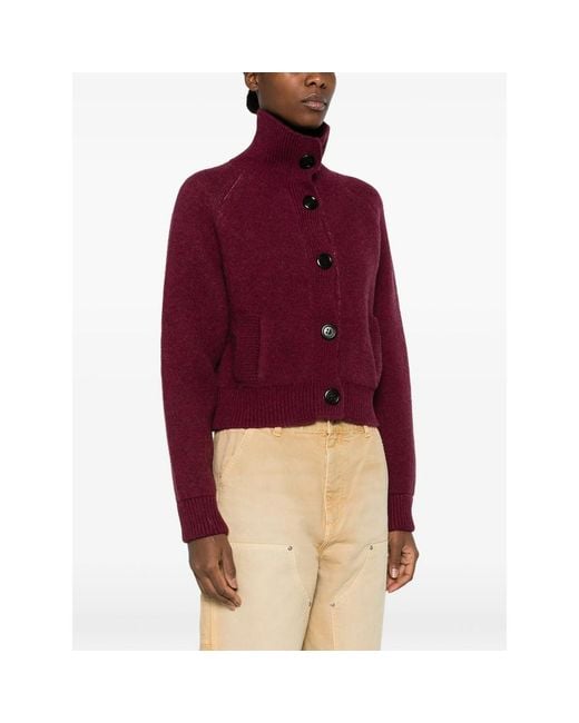 B.B. Wallace Purple B. B. Wallace Hesse Button-Up Raglan-Sleeve Cardigan
