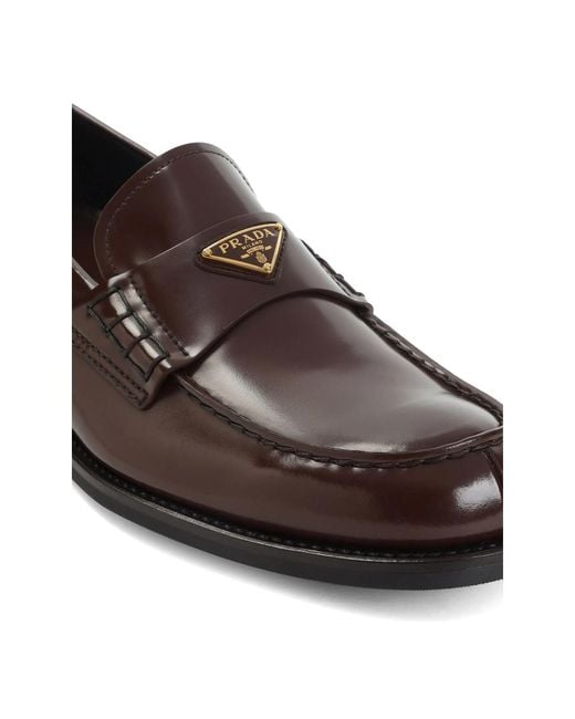 Prada Brown Loafers for men
