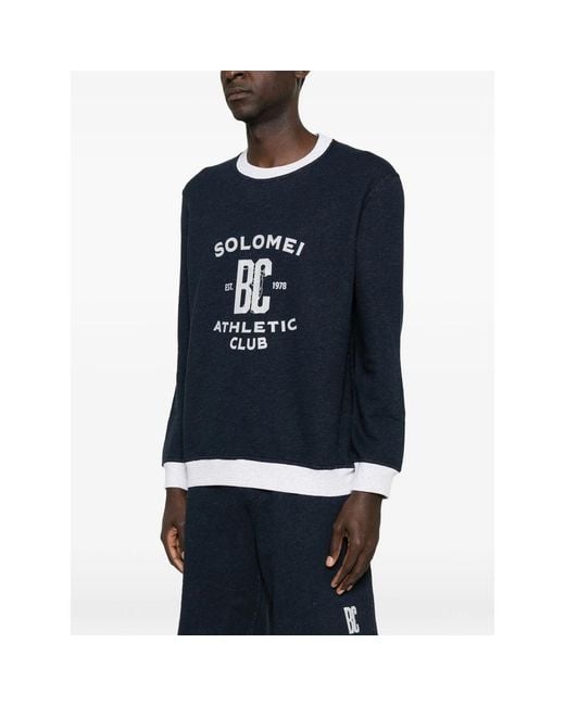 Brunello Cucinelli Black Graphic Print Sweatshirt for men