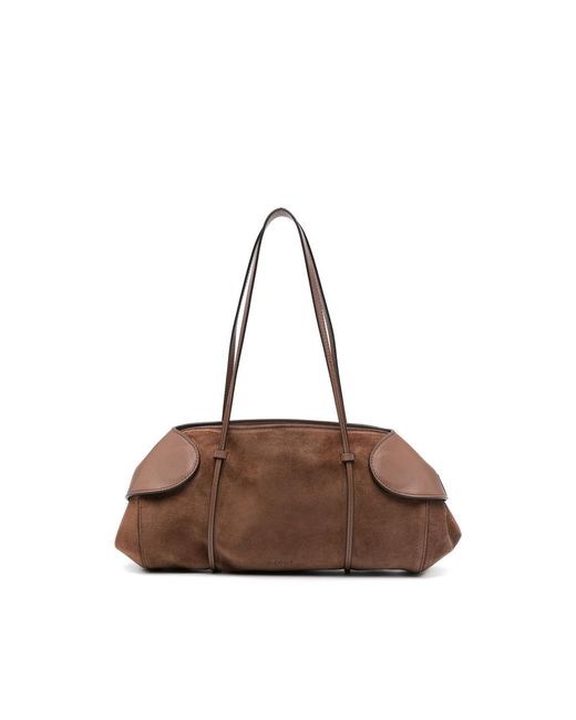 Neous Brown Shoulder Bag Berenices Suede