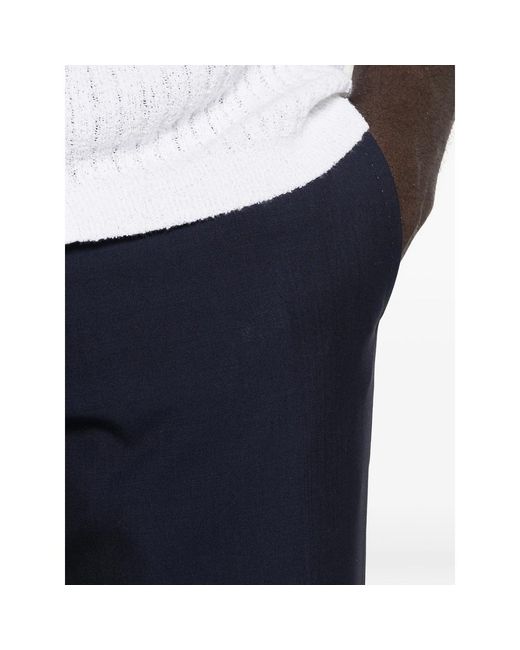 Rota Blue Belt-Loops Trousers for men