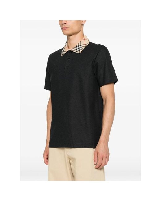 Burberry Black Polo Shirts for men