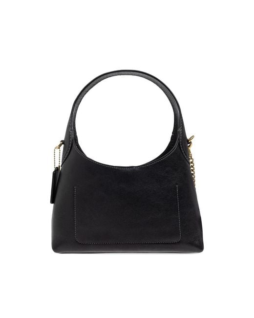 COACH Black Brooklyn 23 Chain-Embellished Tote Bag