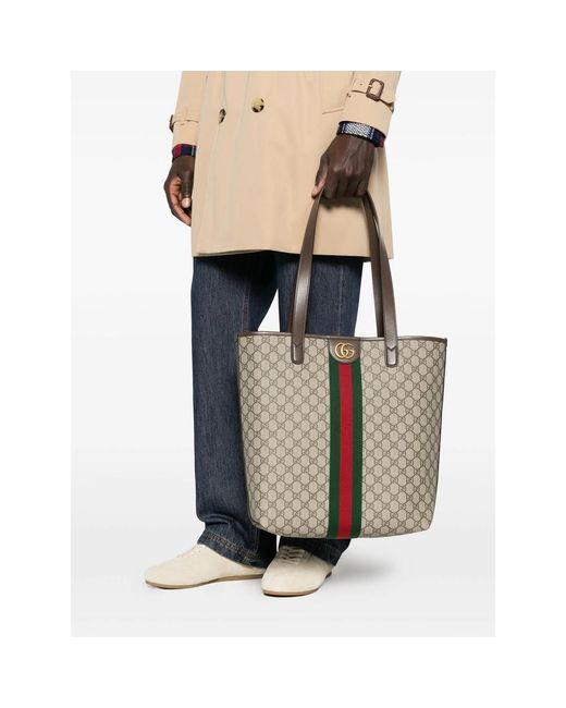 Gucci Black Neutrals Tote Bags for men