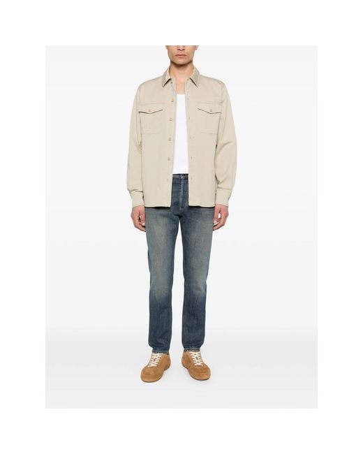 Dondup Blue Button-Fastening Jeans for men