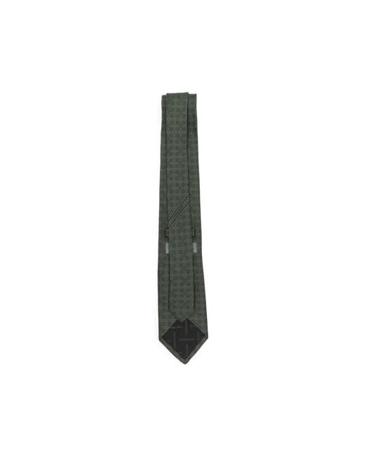 Ferragamo Green Ties And Bow Ties for men