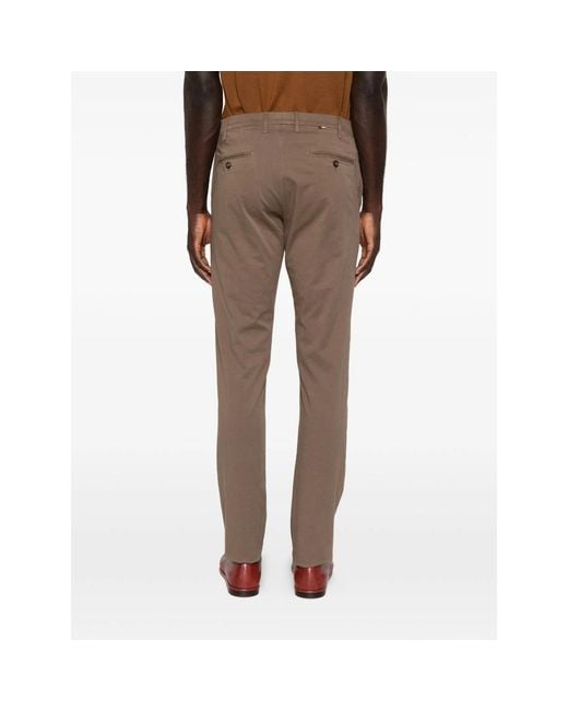Canali Gray Chinos Cotton for men