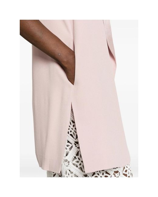 Antonelli Pink Shawl-Collar Gilet