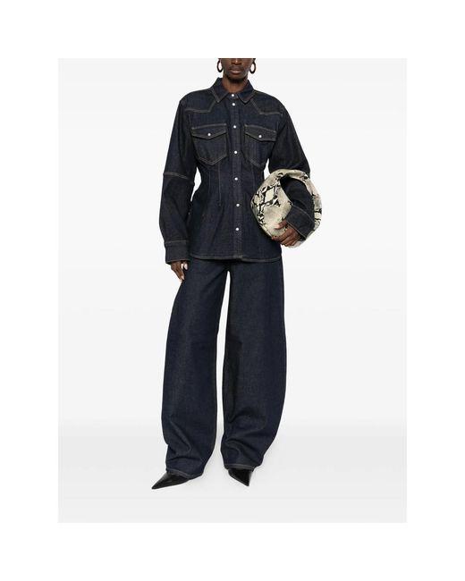 Gestuz Blue Gzmae Buttoned Pocket Shirt