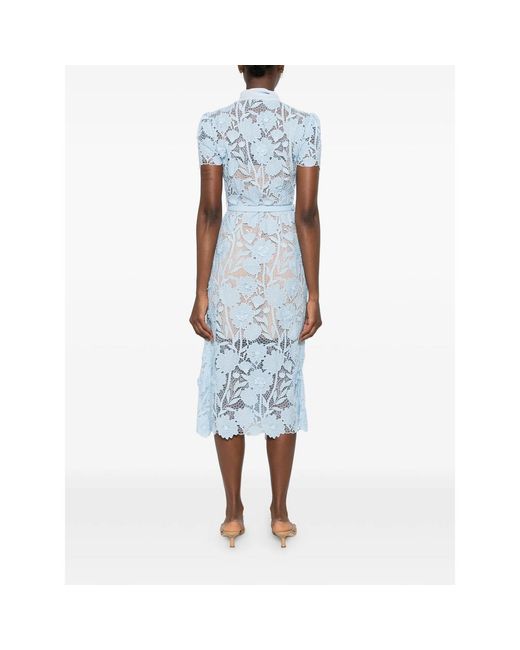 Self-Portrait Blue Dress Lace