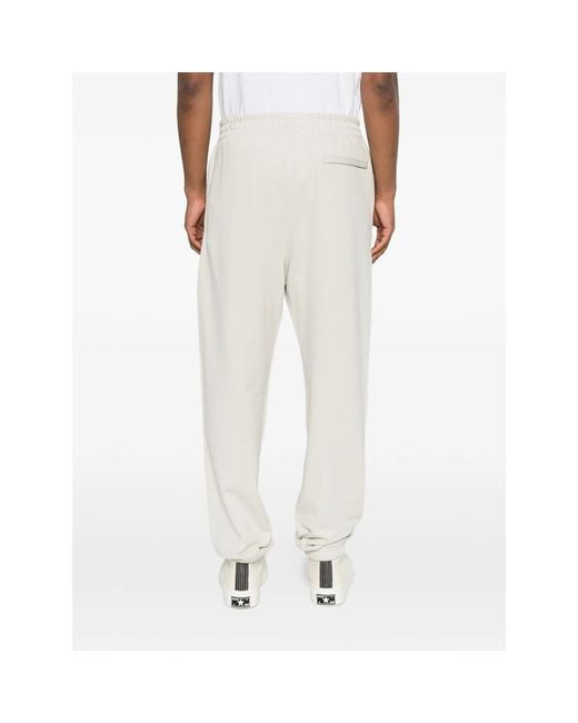 Calvin Klein White Logo-Patch Track Pants for men