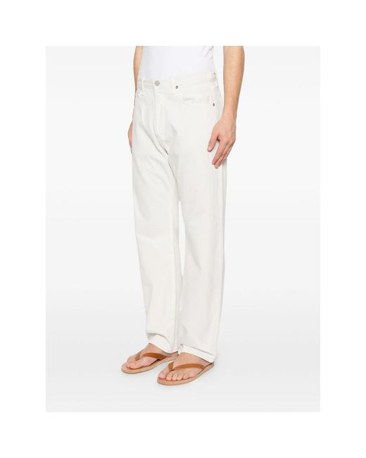 Agolde White Magnus Cotton Jeans for men