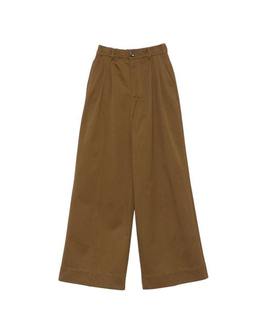 Soeur Green Pleated Trousers