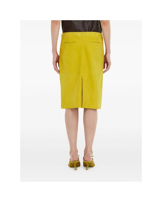 Ferragamo Yellow Midi Skirts