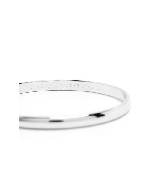 Kate Spade White D-Shape Bangle