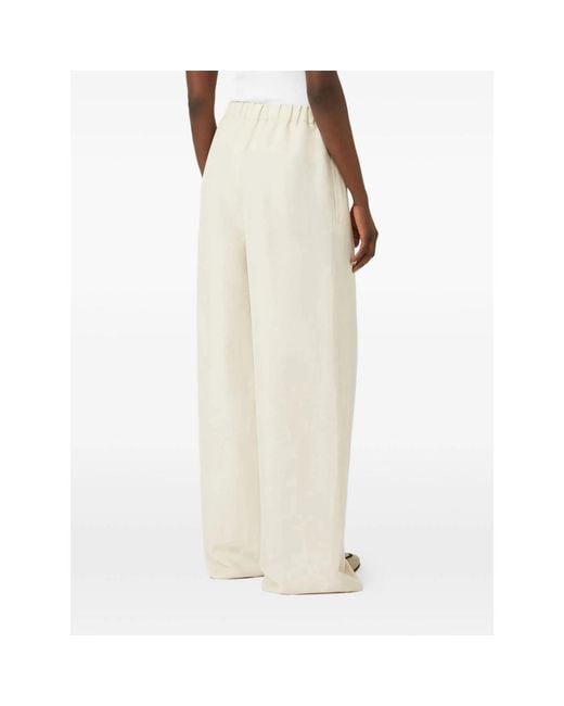 Max Mara Natural Straight Trousers