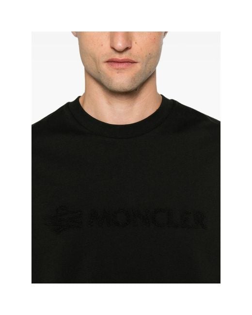 Moncler Black T-Shirts & Vests for men