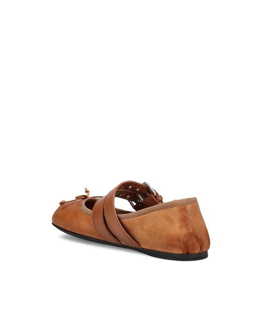 Miu Miu Brown Ballet Flats