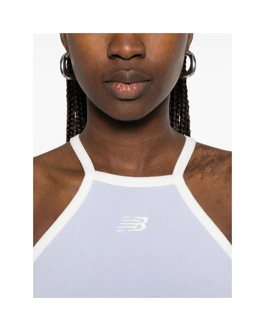 New Balance White Performance Tank Top