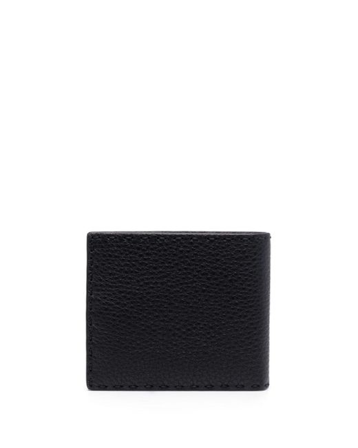 Fendi Black Logo-Lettering Bi-Fold Wallet for men
