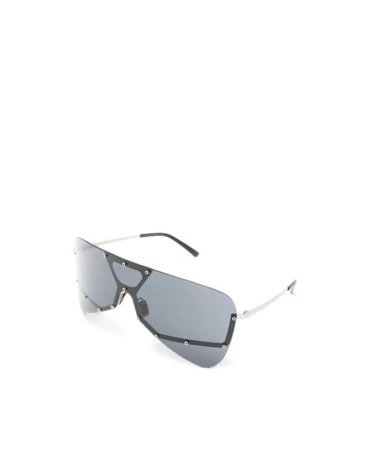 Rick Owens Gray Tower Stud-Embellished Oversized-Frame Sunglasses for men
