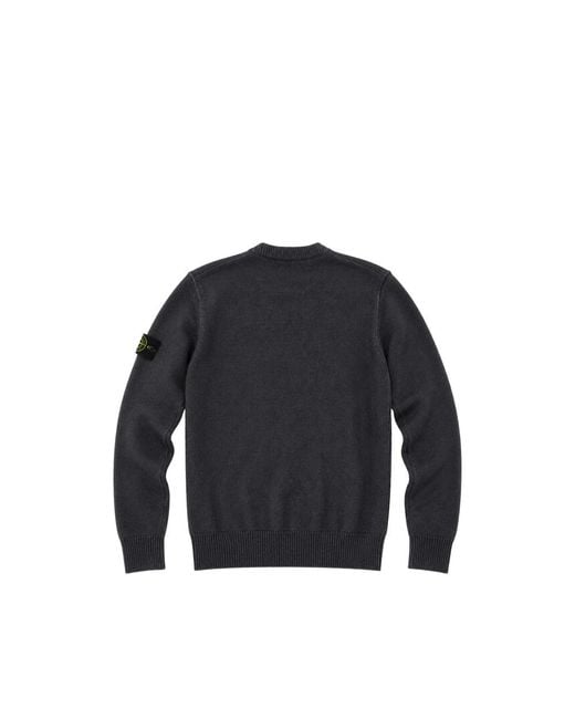Stone Island Blue 5100072 Lambswool Sweater for men