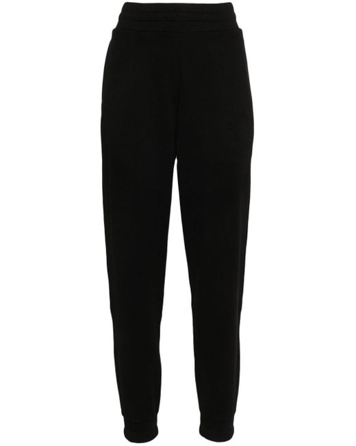 Moncler Black Embossed-Logo Track Pants