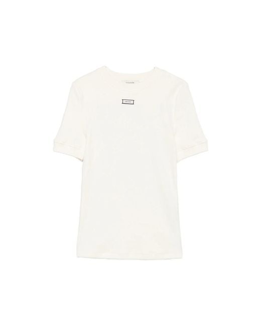 Entire studios White Logo-Patch T-Shirt