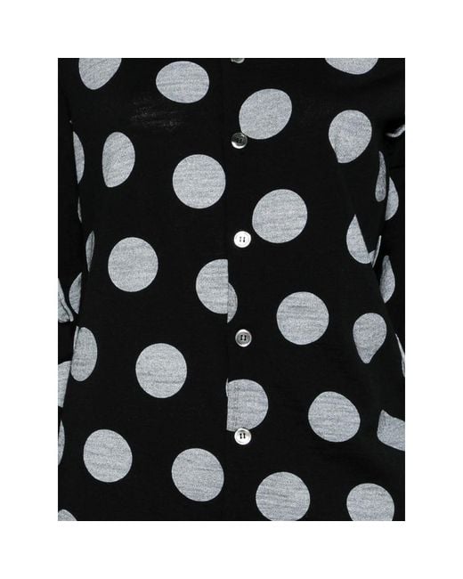 Junya Watanabe Black Dotted Wool Sweater