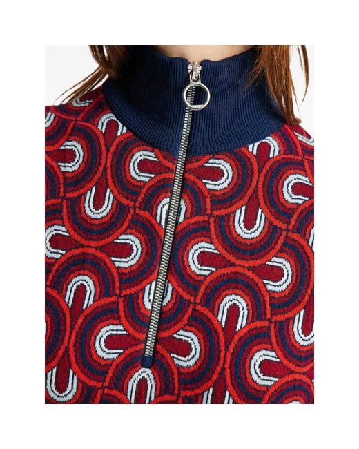 Fusalp Red Half-Zip Ski Top