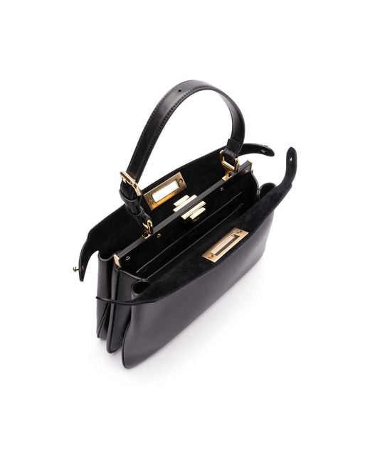 Fendi Black Peekaboo Tote Bag