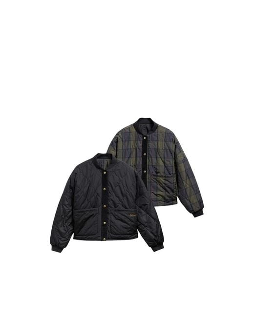 Barbour Black Quilted Reversible Jacket
