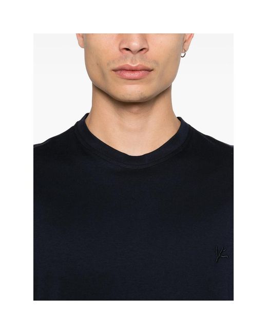 Isaia Black T Shirts for men