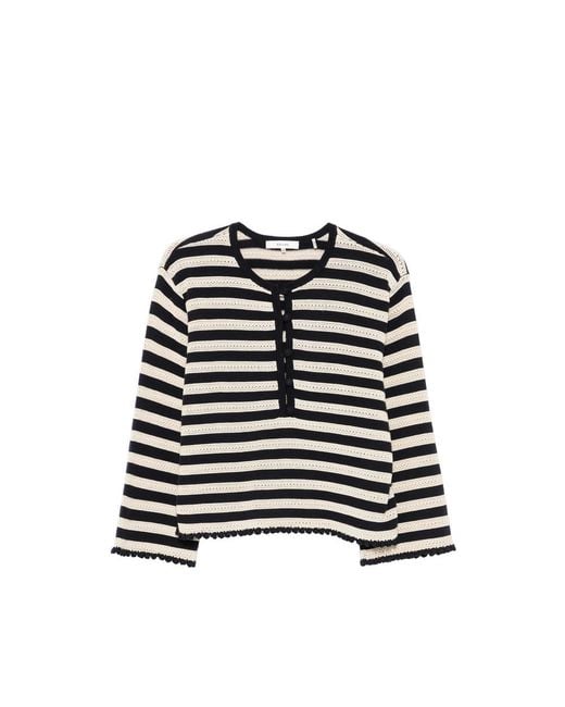 FRAME Black Knit Sweater