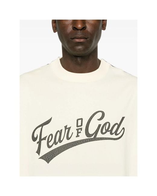 Fear Of God White Cut Off 90S Logo-Print Cap-Sleeve T-Shirt for men