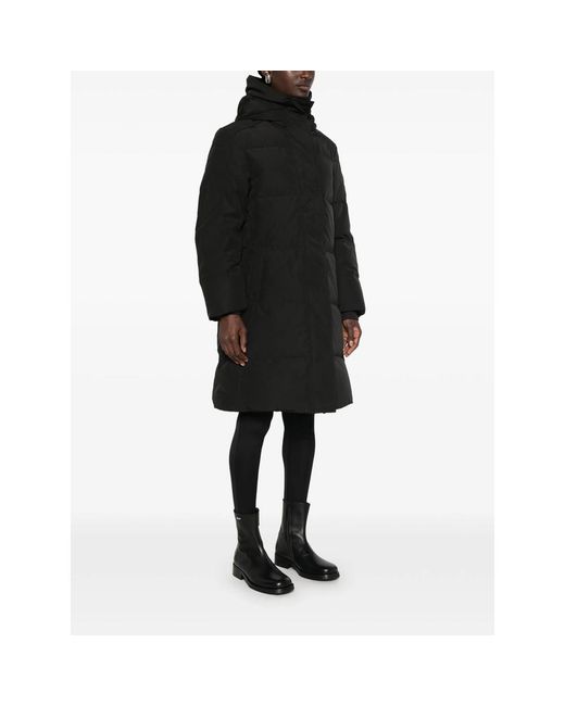 Canada Goose Black Hooded Padded Coat
