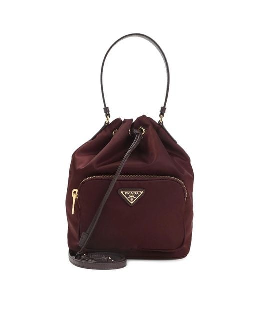 Prada Red Bucket Bags