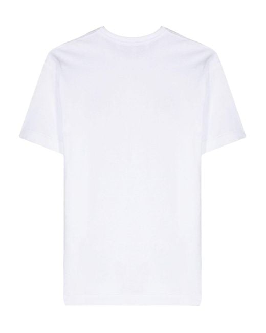 COMME DES GARÇONS PLAY White Heart-Patch Cotton T-Shirt