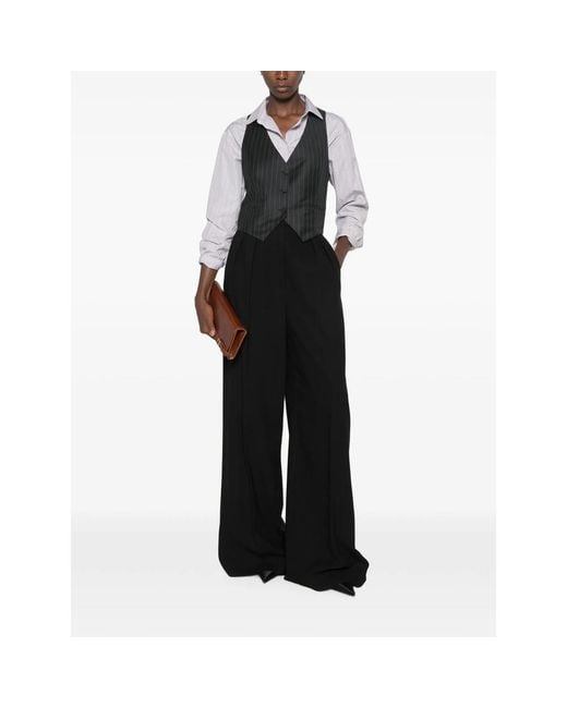 Tom Ford Black Pinstripe-Pattern Waistcoat