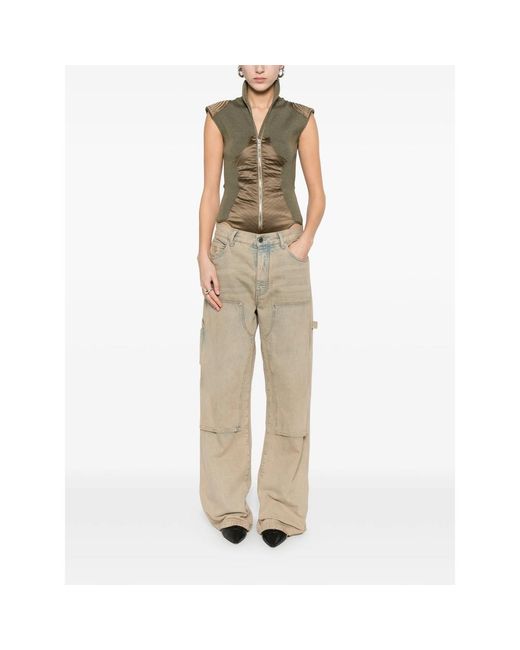 Jean Paul Gaultier Natural Ribbed-Knit Body