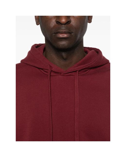 Arte' Red Graphic-Print Drawstring Hoodie for men