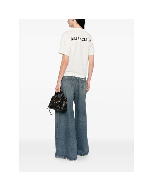 Balenciaga White Neutrals Tops