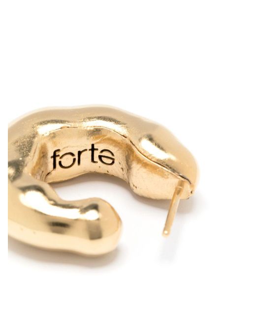 Forte Forte Metallic Half Hoop Earrings