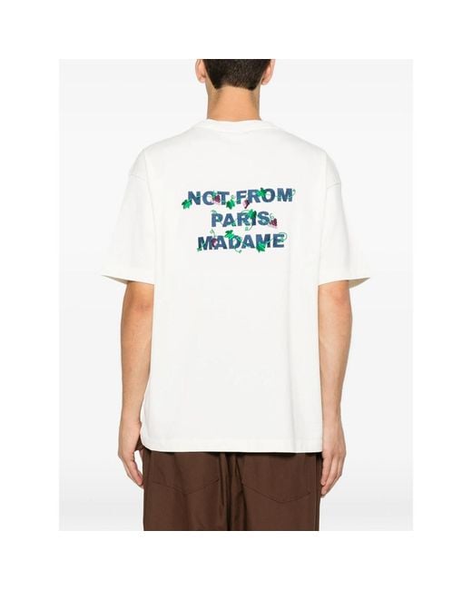 Drole de Monsieur White Short-Sleeves T-Shirt for men