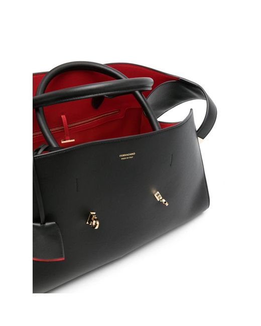 Ferragamo Black Tote Bags