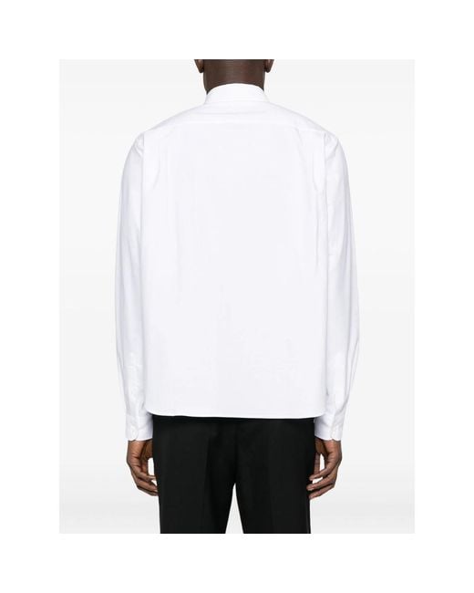 Prada White Oxford Cotton Shirt for men