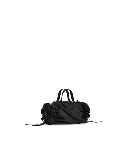 Simone Rocha Black Embellished Rosette-Detail Tote Bag