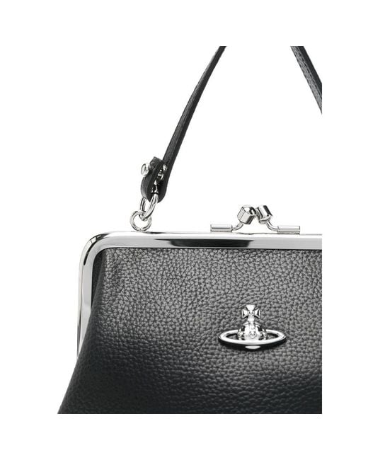 Vivienne Westwood Gray Granny Frame Clutch Bag